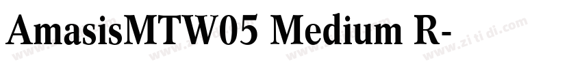 AmasisMTW05 Medium R字体转换
